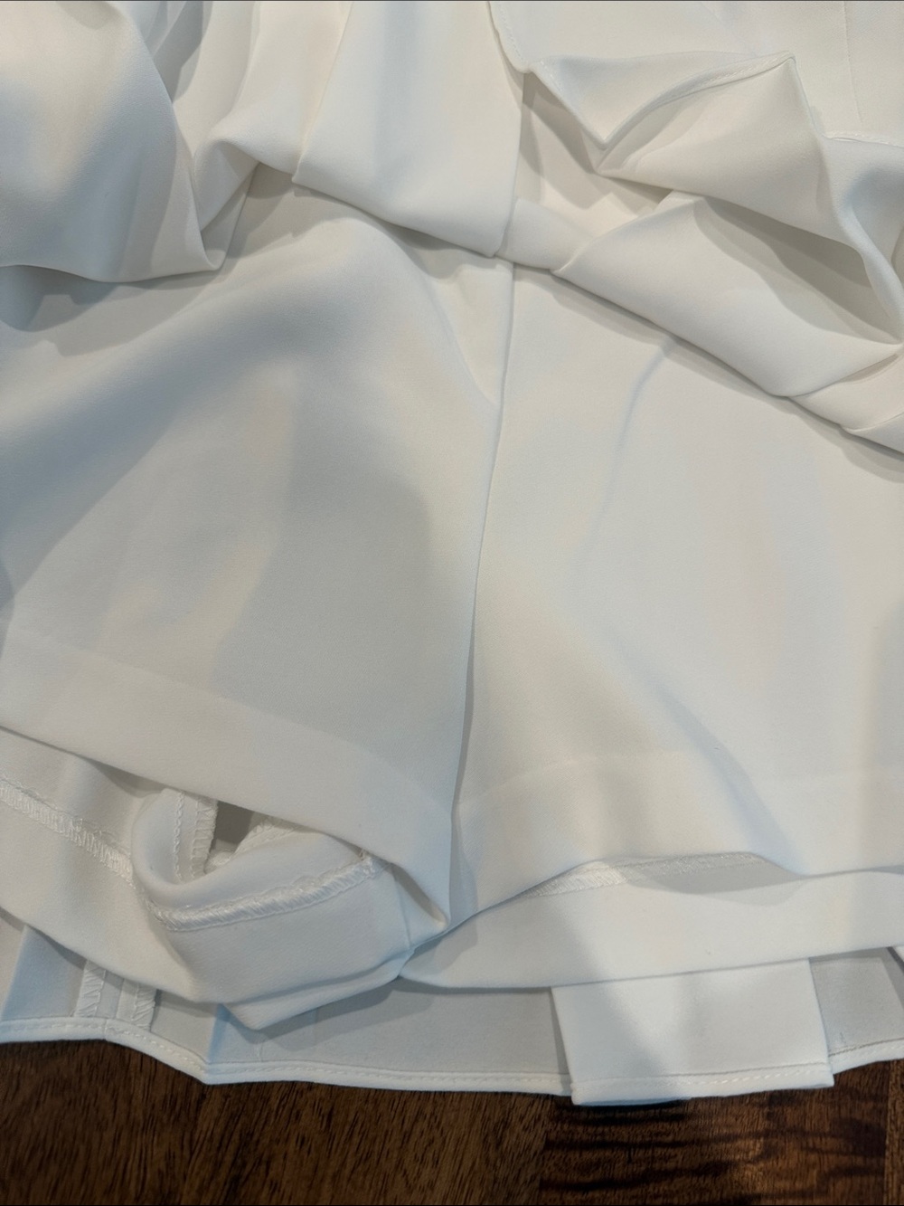 Amanda Uprichard White Pleated Skater Skort - Picture 4 of 6